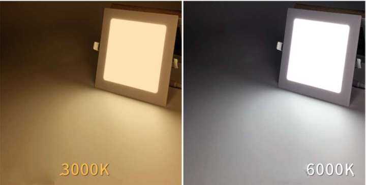 โคมพาเนลไลท์แอลอีดี-ดาวน์ไลท์-led-panel-downlight-ขนาด9w-12w-18wทรงเหลี่ยม-แสงเดย์และแสงวอร์ม