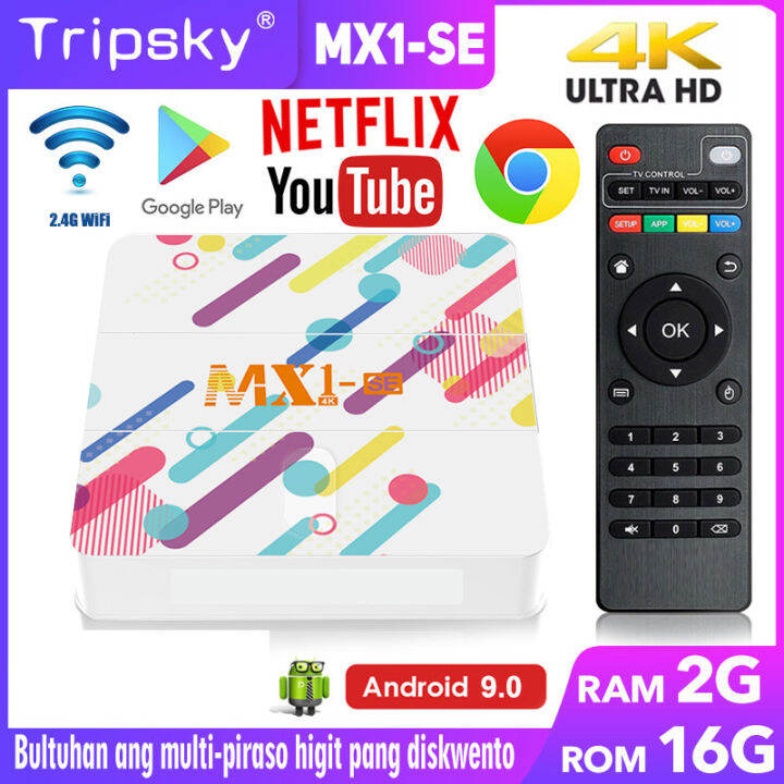 Android Tv box 4K MX1SE RK3228A 2GB Ram 16GB Rom smart Tv Box 2.4G Wifi ...