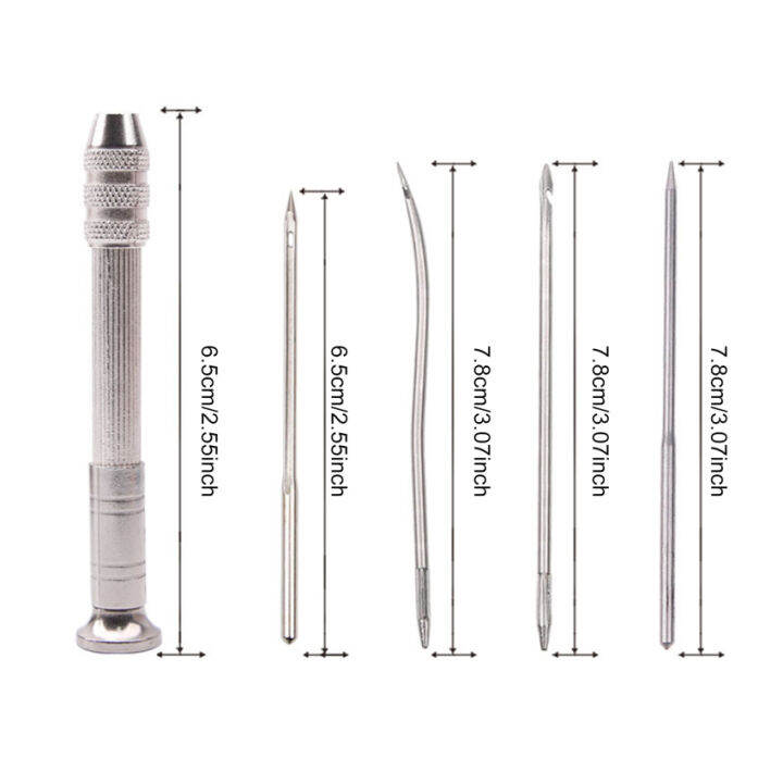 Leather Sewing Awl Set Replaceable Multifunctional Shoes Repair Tool