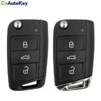 CS001040 OEM พร้อมโลโก้3ปุ่ม flip keyshell สำหรับ VW Smart REMOTE Key SHELL