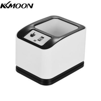 KKmoon 2200 1D/2D /Qr เครื่องสแกนบาร์โค้ด CMOS ภาพเดสก์ท็อปเครื่องอ่านบาร์โค้ด USB เครื่องสแกนบาร์โค้ดหน้าจอรอบทิศทาง