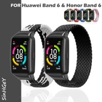 SinHGeY for Huawei Band 7 / 6 Strap Honor Band 6 Strap Nylon Woven Replacement Wristband