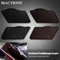 2Xmotorcycle Saddlebag Insert Carpet Liner Thread Extended Bags For Harley Tou Road King Electra Street Glide FLHT 1993-2013