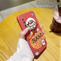 เคส Chenyyyka สำหรับ Vivo V19เคส V19G การ์ตูนนาซ่าเมาส์เคสมือถือนิ่มบางลายขอบสี่เหลี่ยมเคสซิลิโคนนิ่มเคสป้องกันการกระแทก