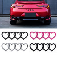 รถ Love Heart โลโก้ด้านหลัง Trunk Tail ป้ายป้ายสัญลักษณ์รูปลอกสติกเกอร์รถสำหรับ Audi A4 A3 A5 A6 A4L B7 B9 C6รถอุปกรณ์เสริม