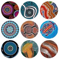 58mm Aboriginal Dots Pattern Badge Brooch Pin Accessories For Clothes Backpack Decoration gift Fashion Brooches Pins