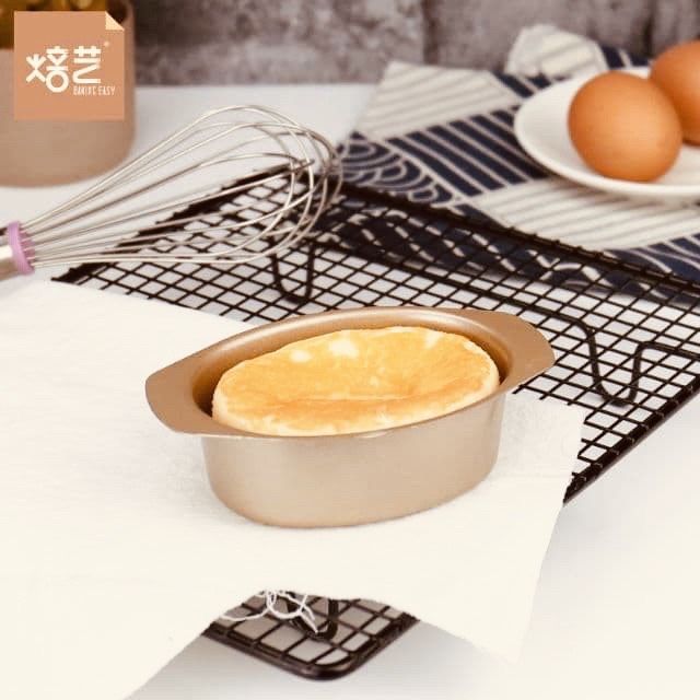 พิมพ์ชีสเค้ก-พิมพ์ชีสเค้กวงรี-อย่างดี-เคลือบสีทอง-non-stick