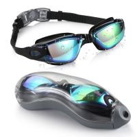 New Men Women Swimming Goggles Professional Adult Swim Glasses Anti-Fog Waterproof UV Eyewear With Earplug and Glasses case Accessories Accessories