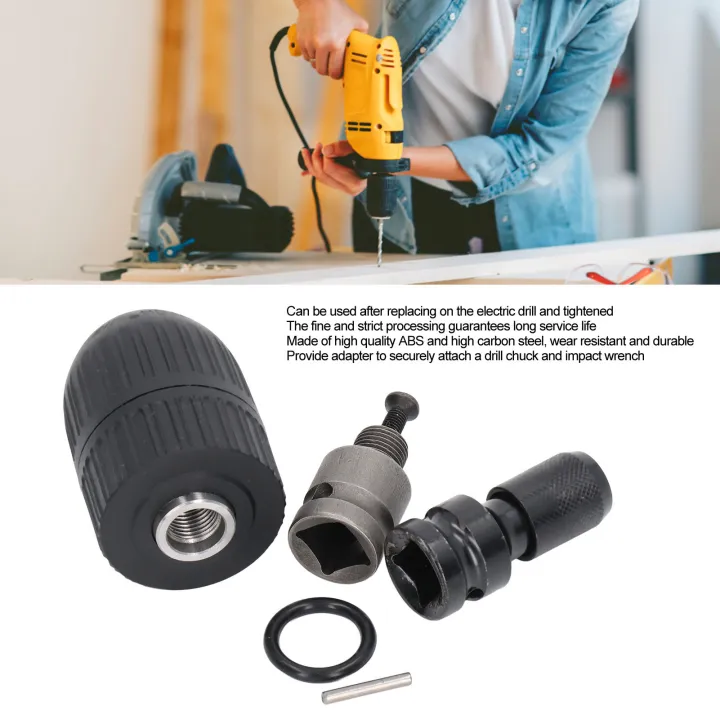 Self Tighten Drill Chuck Self Locking Keyless Electric Impact Wrench