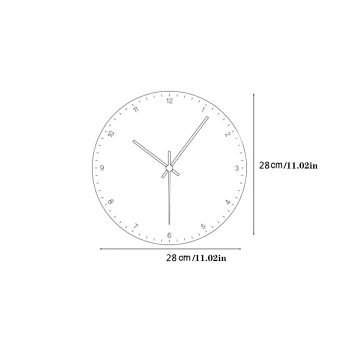 carcool-ที่เรียบง่ายรูปทรงเรขาคณิตนาฬิกาแขวนผนังชุดแฟชั่นวงกลมยูวีพิมพ์นาฬิกาห้องนอนบ้านร้านอาหารตกแต่งความแม่นยำสูง