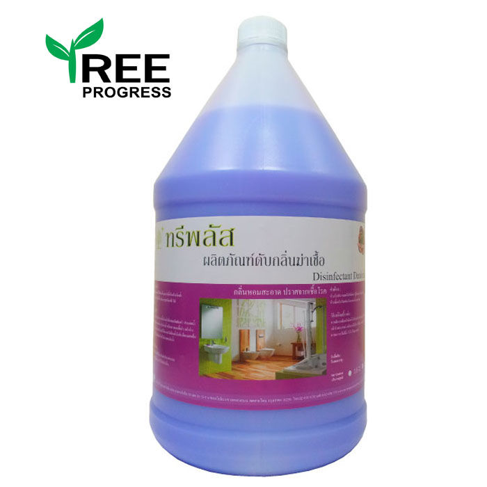 น้ำยาดับกลิ่นอเนกประสงค์-สีม่วง-กลิ่นลาเวนเดอร์-ทรีพลัส-disinfectant-deodorizer-ขนาด-3-8-ลิตร-ใช้ดับกลิ่นในห้องน้ำ-และห้องต่างๆ-by-treeprogress
