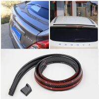 1.5M Car-Styling 5D Carbon Rubber Tail Spoiler PU Brazing DIY Refit Spoiler Suitable By All Type Of Car Universal Roof Spoiler