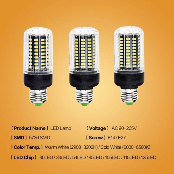 cod-lan84-nesuper-e27โคมไฟ-led-หลอดไฟประหยัดพลังงาน-e14-ac-110v-220vsmd5736-30-38-54-85-105-115-led-125การตกแต่งบ้าน