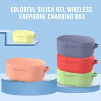 For Xiaomi Redmi Airdots TWS Headphone Cover Liquid Silicone Cover With Hook Headphone Cases No Box Only Protective Sleeve Wireless Earbud Cases