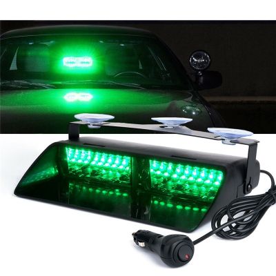 【LZ】﹊∋☋  Verde led pára-brisa barra de luz estroboscópica 16led traço aviso de emergência lâmpada perigo segurança sistema de emergência luz estroboscópica 12v