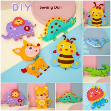 8Pcs Kids Sewing Kit DIY Felt Sewing Kits Preschool Educational