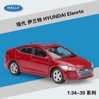 แบบจำลองรถฮุนได Elantra Tucson รถจำลองเอสยูบีโลหะผสมจำลอง WELLY1: ของเล่นเด็ก36ชิ้น