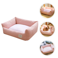 Morandi Powder Summer Bed สบายลูกสุนัขตกแต่ง Dog Nest Cooling Cat