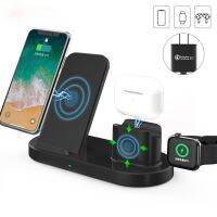 ✕ 10W fast 3 in 1 wireless charger for mobile phone 12 11 XS XR watch AirPods headset Qi fast charger