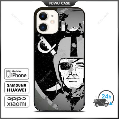 Hardshell Oakland Raiders Phone Case for iPhone 14 Pro Max / iPhone 13 Pro Max / iPhone 12 Pro Max / XS Max / Samsung Galaxy Note 10 Plus / S22 Ultra / S21 Plus Anti-fall Protective Case Cover