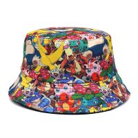 2023 Panama Bucket Hat Graffiti Tie Dye Print Fisherman Hat Summer Sun Hats For Women Men Reversible Fishing Cap