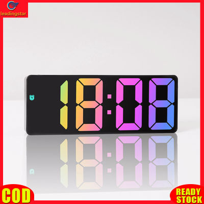LeadingStar RC Authentic Led Electronic Bedroom Alarm Clock 12/24 Hours Adjustable Brightness Colorful Big Screen Desk Clock