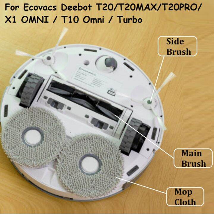 24pcs-vacuum-cleaner-side-brush-dust-bag-mop-cloth-accessories-for-ecovacs-deebot-t20-t20max-t20pro-x1-omni-t10-omni-turbo