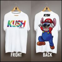 【New】 KUSH Culture Vintage Inspired  Loose Clothing T-Shirt For Men Oversize Tee BLAQ U54 แฟชั่นแขนสั้นผ้าฝ้าย