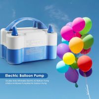 【Affordable variety of balloons】ปั๊มลมบอลลูนไฟฟ้า Dual-Nozzle Air Blower Inflator Machine ปลั๊ก EU แบบพกพา Inflatable Tool อุปกรณ์ตั้งแคมป์