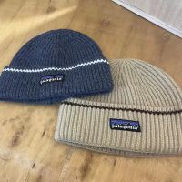 Patagonia Patagonia Topi Dingin ฤดูใบไม้ร่วงและฤดูหนาวกลางแจ้งหมวกขนสัตว์อเมริกันคู่ที่เรียบง่ายป่า Splicing ถักหมวกหมวก