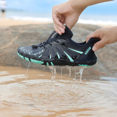 รองเท้าสระว่ายน้ำรองเท้ากีฬากลางแจ้งผู้ชาย,รองเท้ากีฬาทางน้ำรองเท้าดำน้ำขนาด38-47ลุยลุยเท้าเปล่ารองเท้าป้องกันการลื่นชายหาด