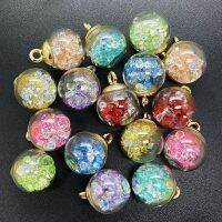 NEW DIY 8PCS 16MM Mini Glass Bottles with Mixed Color Beads Pendant Ornaments Jewelry Making Beads