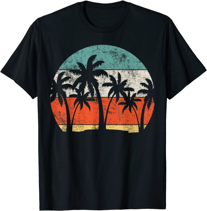 Coconut Tree Palm Vacation Tropical Summer Cotton T-shirt for Men and ...