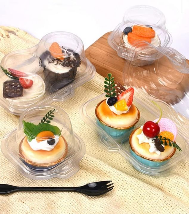 2 Cavities Stackable Cupcake Holder - 50/Pack