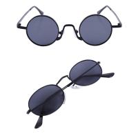 Oval Sunglasses Men Women Vintage Male Black Frame Black &amp; Vintage Round Sunglasses Brand Design Black &amp; Black Gray