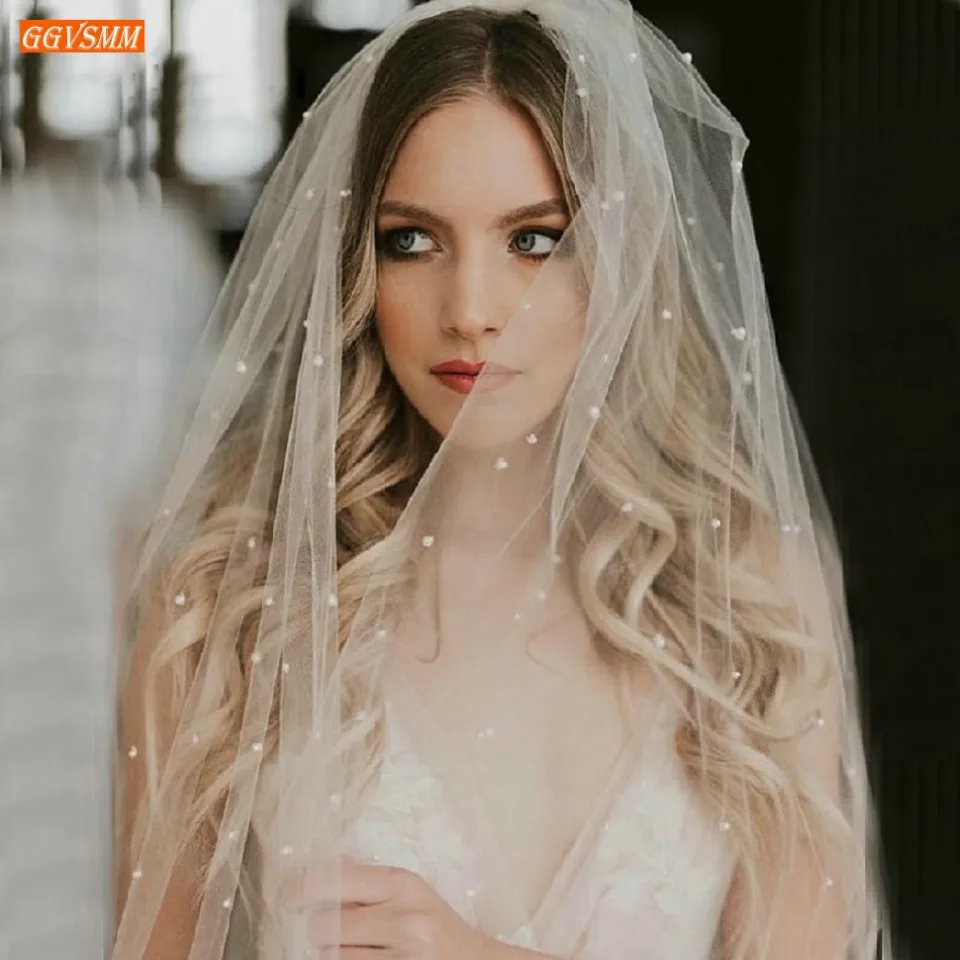 Short ivory bridal sale veils