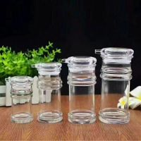 [COD] vinegar bottle chili jar soy sauce transparent seasoning box hotel restaurant fast food