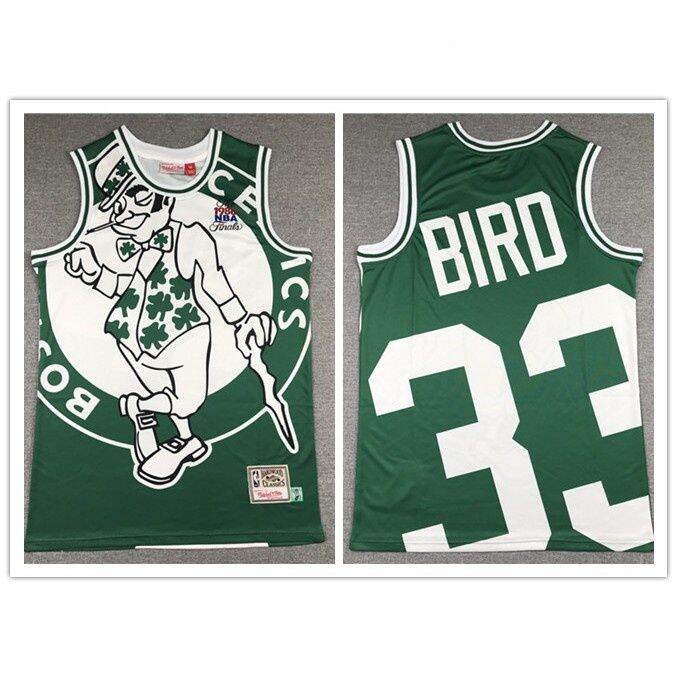 เสื้อกีฬาแขนสั้น-ลายทีม-boston-celtics-no-7-สไตล์-33-bird-2020-โลโก้บาสเก็ตบอล-สีขาว-สไตล์เรโทร