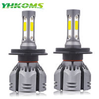 YHKOMS รถ Led Light H1 H7 H4 H11หลอดไฟ Led 3000K 4300K 6500K 8000K H8 H3 9005 HB3 9006 Hb4 880 881 H27 72W 10000LM ไฟหน้า