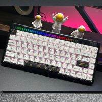 （Miss qis keycap）140 KeysOuterTheme PBT ย้อมระเหิดกลแป้นพิมพ์ปุ่มกดเชอร์รี่ความสูง Forcross เพลา