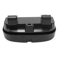 Car Sun Visor Sunglasses Case Holder Eye Glasses Organizer Box Credit Card Slots on the Outside Double Snap Clip Design Fits All Vehicle Models,Easy Installation