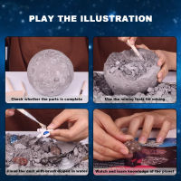 Planet Explore Dig Kit Toy Earth Moon Planet สำรวจ Dig Kit สำรวจอัญมณีและขุดของเล่นทางโบราณคดี STEM การศึกษา