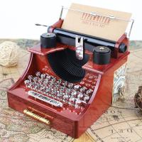 Retro Typewriter Music Box Childrens Bedroom Room Creative Decoration Music Box Company School Kindergarten Gift toy