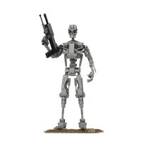 LEGO BZB MOC Terminator T-800 Cyberdyne Systems Model 101 Humanoid Robot with Pistol  Building Blocks Military  Bricks Toys for Boys