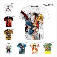 2023 NEWAnime One P Iece ชายหญิงเสื้อยืดแปลกแฟชั่นญี่ปุ่นมังงะกราฟิกพิมพ์ขนาดใหญ่เสื้อยืดสำหรับหลวมเด็กอะนิเมะด้านบน