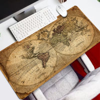 World Map Speed Locking Edge Large Natural Gaming Mousepad Rubber Mouse Pad XXL Non-Slip Waterproof Game Desk Mousepad Keyboard Mat for Warcraft Dota LOL