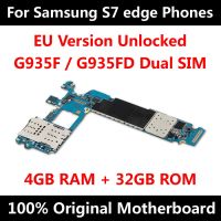 เมนบอร์ด Asli Untuk เหมาะสำหรับ Samsung Galaxy S7 Edge G935F G935FD Papan Membuka Uni Eropa Versi Dengan Chip IMEI OS Logic Board