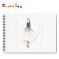A4 Clothing Designer Dotted Line Human Body Painting Notebook Design Professional Womens Mens Clothing Sketch Book 50 sheets Note Books Pads