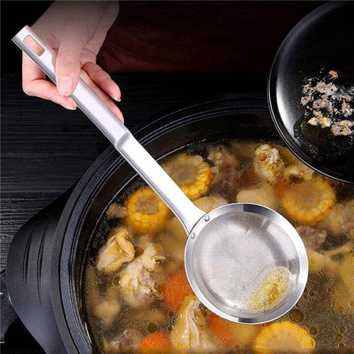 Soup Skimmer Spoon Super Thick Japanese Hot Pot Filter Skimming Fine
