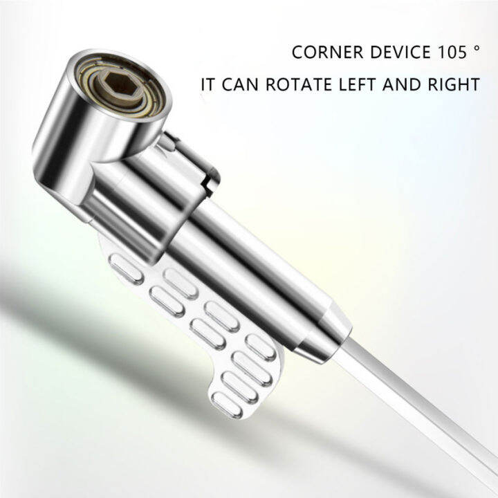 105องศามุมขวาขยาย1-4-hex-ไขควงบิตสว่านไฟฟ้าผู้ถือสิ่งที่แนบมาที่มีความยืดหยุ่นเพลาบิตสำหรับสว่านไฟฟ้า-คู่มือประแจ